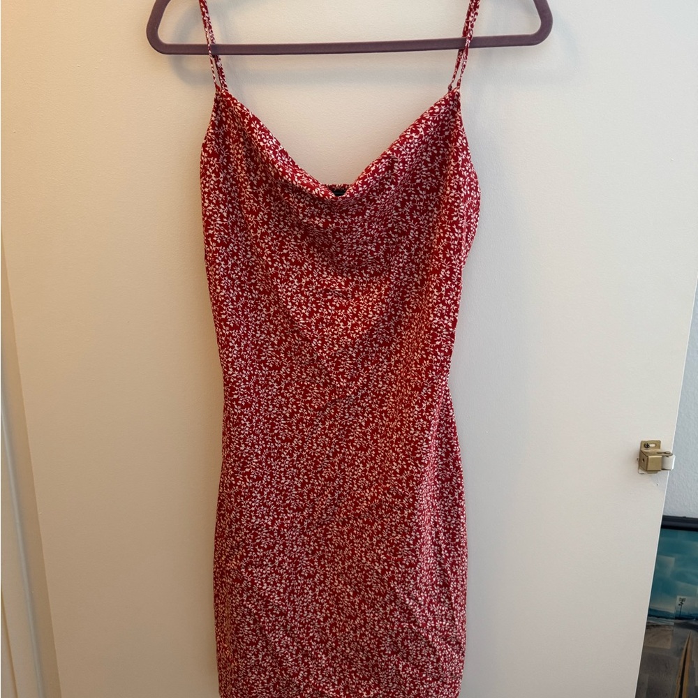 Have Red Floral Mini Dress
